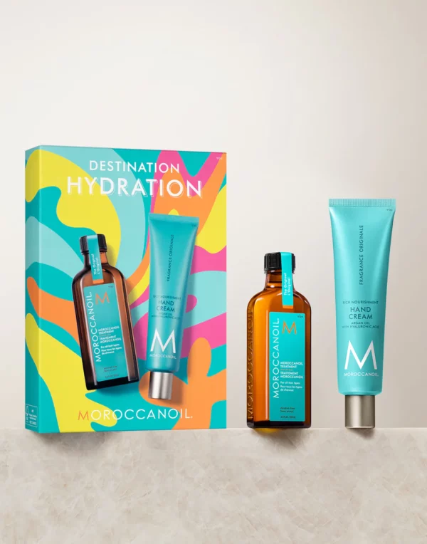 Moroccanoil Destination Hydration set: haarolie + gratis handcrème