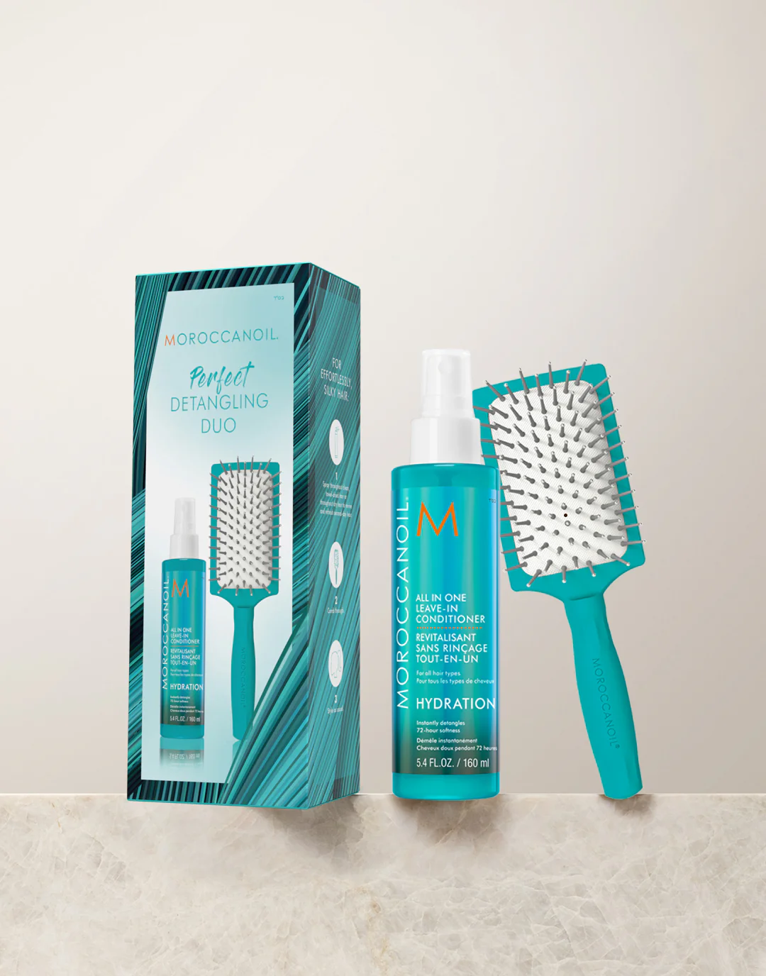 Moroccanoil Detangling-set + GRATIS mini paddle brush